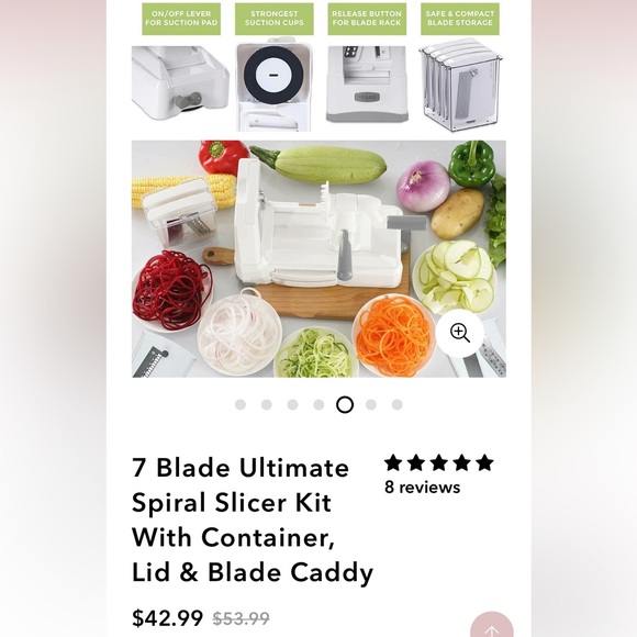 Breiftons 7-Blade Spiralizer endless recipes - Picture 10 of 10